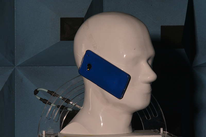 Figure 3. shows test equipment in an anechoic chamber